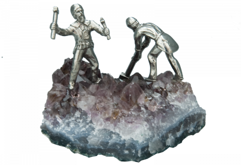 Erzsucher Pyrit, 2 Figuren